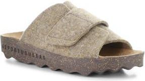 FLY London Clavi Wool Felt Slide Sandal in 002 Taupe Rewooly at Nordstrom Rack, Size 10-10.5Us / 41Eu