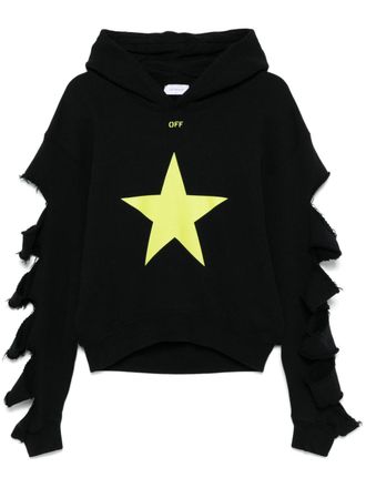 Off-white Felpa con cappuccio Star Undercut - Nero