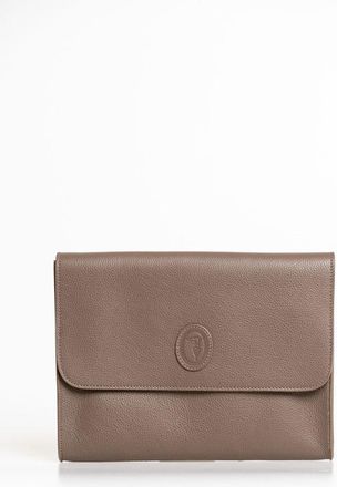 Trussardi Bruin Polyester Mannen Clutch