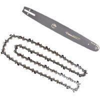 OEM Juego De Cadena Con Barra Gu&iacute;a De 50 Cm (20 Pulgadas) Y 2 Cadenas De 76 Eslabones Para Motosierras A-crezuo