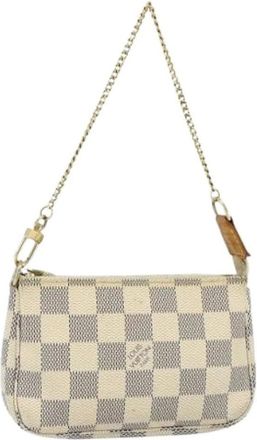 Louis Vuitton Pre-owned Mini Bags, female, White, Size: ONE SIZE Pre-owned Accessory Pouch