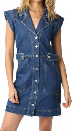Olivaceous Sydney Denim Dress In Medium Wash