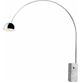 FLOS Arco lampada da terra bianca altezza 240 cm LED integrata