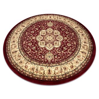 RugsX Rugsx - Alfombra Royal Adr Circulo Modelo 521 Burdeos Red Circulo 120 Cm