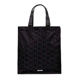 Msgm Tote Bags, female, Black, Size: ONE SIZE Borsa
