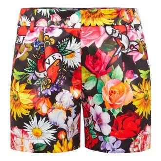 Philipp Plein Korte Broeken, Dames, Veelkleurig, M, Shorts Love