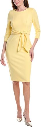 Adrianna Papell Crepe Tie Waist Sheath Dress