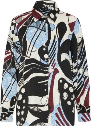 Marella Shirts - Dames - Overhemden - Veelkleurig - M - Overhemden