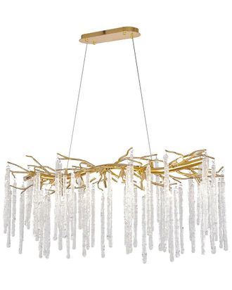 Bethel International 47In Aluminum Chandelier