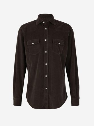 Vincenzo Di Ruggiero Napoli Cotton Corduroy Shirt