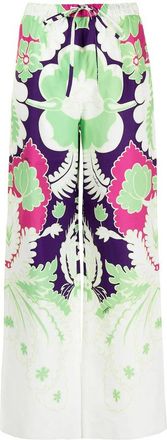 Valentino Garavani Printed Wide-Leg Trousers