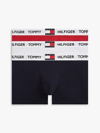 Tommy Hilfiger 3-Pack Heritage Logo Waistband Trunks
