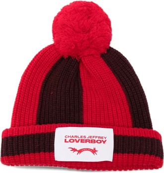 Charles Jeffrey Loverboy LOVERBOY by Charles Jeffrey - Gorro con pomp&oacute;n - Accessories - Hombre - Rojo - ONE SIZE