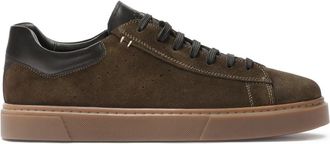 Kazar Khaki su&egrave;de sneakers - Heren - Sneakers - Bruin - 41 EU - Su&egrave;de - Schoenen