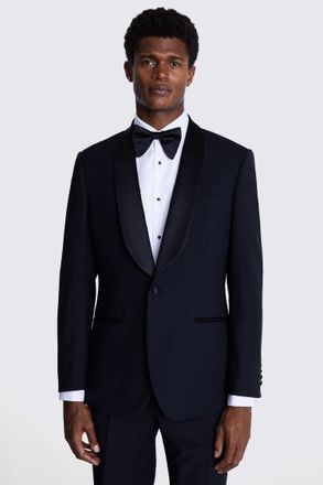 Moss Regular Fit Black Shawl Lapel Tuxedo Suit Jacket