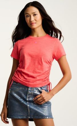 Lisa Todd Tie One On Tee in Coral Poppy at Nordstrom, Size X-Large