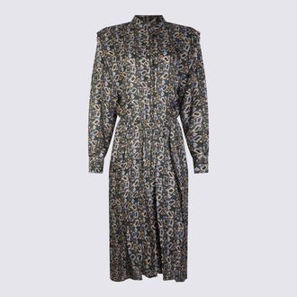 Isabel Marant Multicolour Viscose And Silk Blend Floral Dress