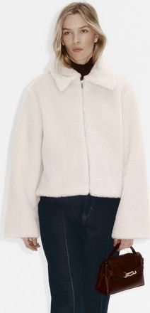 H&M Pile Jacket in Light Beige at Nordstrom, Size X-Small