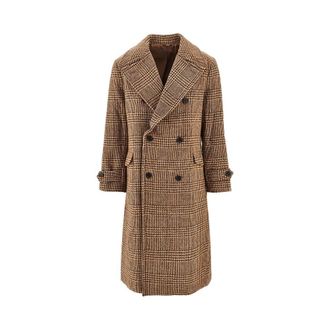 Walker Slater Dyce double-breasted Harris Tweed coat Man XL