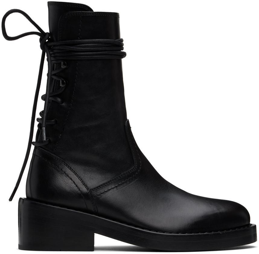Ann demeulemeester leather ankle boots clearance