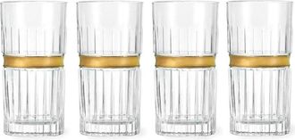 Godinger Set of 4 Goldband Regine Highballs