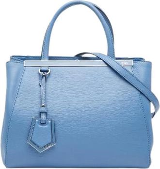 Fendi Pre-owned Handbags, female, Blue, Size: ONE SIZE Pre-owned Leather Handbag