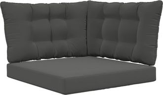 vidaXL Coj&iacute;n Para Sof&aacute; De Exterior Poli&eacute;ster Gris Antracita Vidaxl