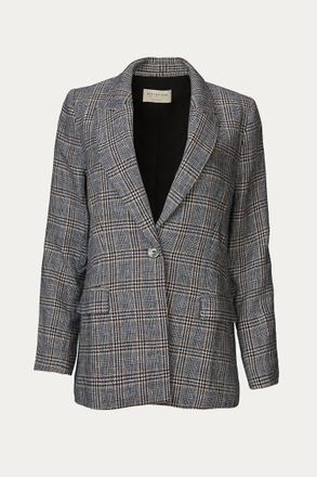 Bec&bridge Garance Blazer In Blue Check