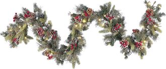 Beliani Guirnalda led efecto nieve 180 cm