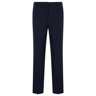 Max Mara Dames, Broeken, Blauw, Maat: M Wol