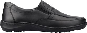 Waldl&auml;ufer Herwig Slip-on Loafer - Heren - Loafers - Zwart - 46 1/2 EU - Leer - Schoenen