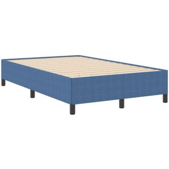 vidaXL Estructura De Cama Azul 120 X 200 Cm Telas De Pana Vidaxl