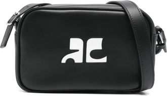 Courr&egrave;ges Reedition Camera Bag - Dames - Schoudertassen - Zwart - ONE Size - Katoen - Tassen