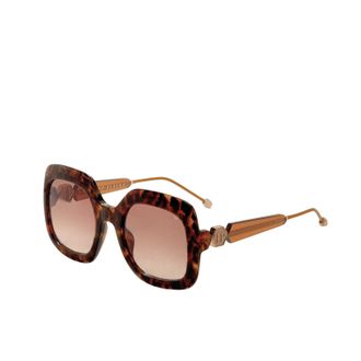 Philipp Plein Philipp Plein Womens 55mm Shiny Leopard Sunglasses