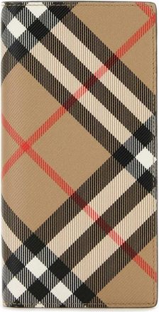 Burberry Portemonnee van bedrukt canvas - Heren - Portefeuilles - Veelkleurig - ONE Size - Katoen - Accessoires