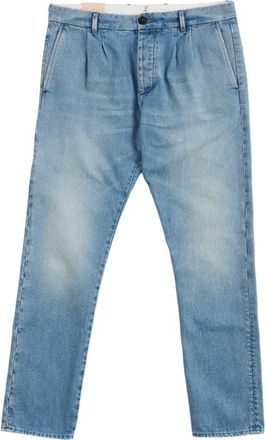 Fortela Pencesj Bleach Wash Denim Trousers in Pale Blue at Nordstrom, Size 34 X 31 Eu