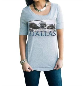 Gameday Couture Smu College Landmark Tee In Dallas