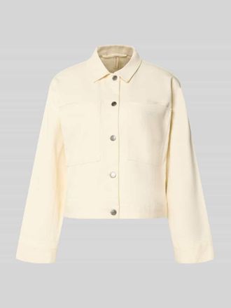 Soyaconcept Regular Fit Jacke mit Brusttaschen Modell Bess in Beige, Gr&ouml;&szlig;e XXL