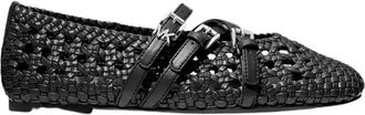 Michael Kors Schoenen, Dames, Zwart, 36 EU, Indy Woven Flex Ballet