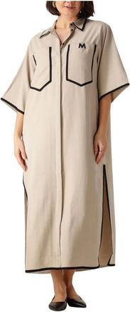 Copenhagen Muse Dames, Jurken, Beige, Maat: XS Katoen