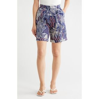 Tori Richard Oasis Nia Short in Navy at Nordstrom Rack, Size 10