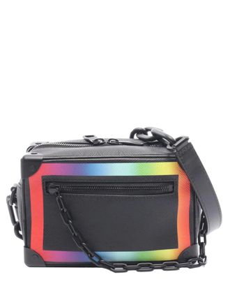 Louis Vuitton Borsa a tracolla Rainbow Soft Trunk in pelle Ta&iuml;ga 2019 - Nero