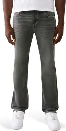 True Religion Ricky Snap-Flap Pocket Straight Leg Jeans in Grey Smores at Nordstrom Rack, Size 31