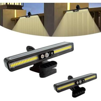 OEM Juego De 2 Luces Solares Con Clip Y Sensor De Movimiento, 36 Led, 3 Modos, Ip65, Montaje En Pared O Con Clip