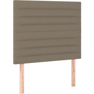 vidaXL Cabecero Con Luces Led Tela Gris Taupe 90x5x118/128 Cm Vidaxl