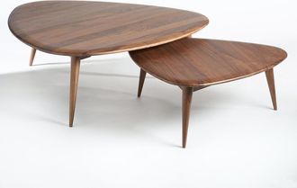 AM.PM Tafel in massief notenhout, Th&eacute;oleine, groot model