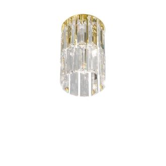 Netlighting Prisma Designer Crystal Surface Mounted Spotlight Polished Gold 1x G9