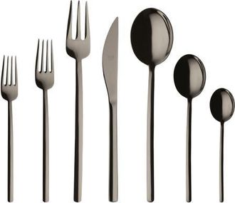 Mepra Due Flatware Set - 32 Pieces in Black Gold at Nordstrom