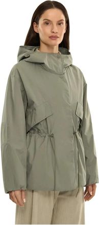 Elvine Lizl Jacket - Dames - Regenjassen - Groen - S - Polyester - Jassen