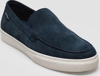 Ben Sherman Almer Suede Mens Navy Loafers - Blue - Size UK 12